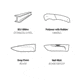 Browning Medium Primal Linerlock Folding Knife, 3.5in, 8Cr13MoV, Drop Point, Polymer/Rubber Handle, N, 3220429B