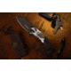 Browning OvixFolding Knife, 3.25in, D2 High Carbon Steel, Tanto, Steel Handle, N, 3220467