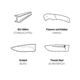 Browning Primal Folding Knives, 2.75in, 420-J2, Scalpel, Composite Handle, N, 3220431