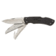 Browning Primal Kodiak Folding Knife, 3.75in, 8Cr13MoV, Drop Point, Polymer/Rubber Handle, Black, 3220430