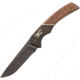 Browning Hunter Fixed Blade Knife - Box, 3.5in, 440-C, Drop Point, Wood Handle, Split Grain Leather, 3220395B