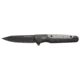 Browning Tie Fork Folder 3in Knife, Drop Point, D2 Steel Blade, Titanium Handle, Black, 3220472