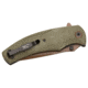 Browning Trailside Folding Knife, 3.5in, D2 High Carbon Steel, Drop Point, Laminate Handle, N, 3220466