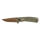 Browning Trailside Folding Knife, 3in, D2 High Carbon Steel, Drop Point, G10 Handle, N, 3220516