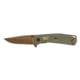 Browning Trailside Folding Knife - Box, 3in, D2 High Carbon Steel, Drop Point, G10 Handle, N, 3220516B
