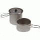 Brunton Hard Anodized Aluminum Cooking Set - Two Pots and Lid IBCOOKSET
