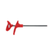 Bubba Blade Fishing Hook Extractor, 6in, Aluminum Hook Extractor, 4.5in, Rubber Handle, Red, Small, 1109761