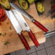 Bubba Blade Kitchen Kitchen Knife Set, Stainless Steel, G10 Handles, 1135891