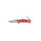 Bubba Sculpin Snips Folding Knife, 2.5in, High Carbon Stainless Steel Blade, Textured G10 Scales, Red Handle, 1207202