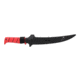 Bubba Tapered Flex Spine Filltet Knife, 9in, Stainless Steel, Serrated, Red Handle, 1213885