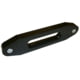 Bulldog Winch Hawse Fairlead, Aluminum with 10in Mount/Short Drum, 1in Thick, Black, 20086
