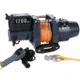 Bulldog Winch Hoist 1200 lb 12vDC, 50ft Synthetic Rope, Black, 12002