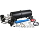 Bulldog Winch On Board Air Kit, Twin Head 4.2CFM with 2.5 Gal Tank, in-Cab Gauge and Switch, Black, 41007
