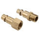 Bulldog Winch Quick Connect Stud 1/4NPT Male, Brass, 42025