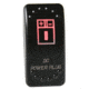 Bulldog Winch Rocker Switch - Dc Power Plug, Black, 20319