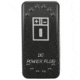 Bulldog Winch Rocker Switch - Dc Power Plug, Black, 20319