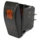 Bulldog Winch Rocker Switch-ON/OFF 5-Pin, Amber, 20259