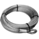 Bulldog Winch Wire Rope for 15001 5/32in x 50ft - includes Hook, Silver, 20102