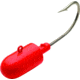 Bullet Weights Bullet Jig Head, Flame, 8oz, 10/0 Hook, BTJP8BFLM