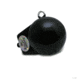 Bullet Weights Coated Downrigger Ball w/Fin 12LB, Black, DR12 BLK