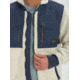 Burton Bower Full-Zip Fleece Jacket - Mens, Bonewt/Modigo, Large, 17348102101L