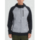 Burton Men's Crown Bonded Full-Zip Hoodie - Quick-Dry Tech Fleece, Monument Heather