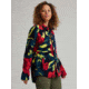 Burton Hearth Snap Up Fleece - Womens, Hibiscus Pink Oversized Floral, Medium, 22025100960-M