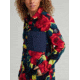 Burton Hearth Snap Up Fleece - Womens, Hibiscus Pink Oversized Floral, Medium, 22025100960-M