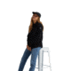 Burton Hearth Snap-Up Fleece - Womens, True Black, Medium, 22025100001-M