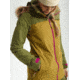 Burton Lelah Jacket - Womens, Martini Olive / Evilo, Small, 20541101300-S