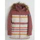 Burton Lelah Jacket - Womens, Rose Brown/Creme Brulee Woven Stripe, Small, 20541102200-S