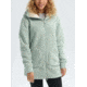 Burton Minxy Fleece Full-Zip Jacket - Womens, Aqua Gray Sherpa, Extra Small, 16435105020-XS