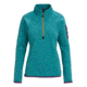 Burton Turbine 1/4 Zip Fleece Jacket - Womens, Green-Blue Slate Heather, Medium, 15049104400-M