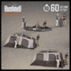 Bushnell 9 Person Instant Cabin Tent, Orange/Gray/Black, 50003