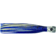 C&amp;H Lures Alien Trolling Lure, Concave Head, Hologram Eye, 7.5in, Blue/White Vinyl Skirt, CH-AL01