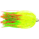 C&amp;H Lures King Buster Lure with 1/8 oz Head, Chartreuse/GreenOrangeFire Skirt, 2.5 in, 3 Piece, CH-KB31