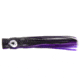C&amp;H Lures Lil Bubbler Trolling Lure, 5.5in, Black/Purple Belly Skirt Concave Head, CH-LB48