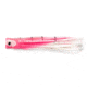 C&amp;H Lures Lil Bubbler Trolling Lure, 5.5in, Pink/White Belly Skirt Concave Head, CH-LB43