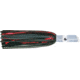 C&amp;H Lures Lil Swimmer Pre-Rigged Trolling Lure, 100LB Mono, 6 ft, 7/0 Hook, Black/Red Mylar Skirt, CH-LSW19
