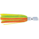 C&amp;H Lures Lil Swimmer Pre-Rigged Trolling Lure, 100LB Mono, 6 ft, 7/0 Hook, Chartreuse/Green/Orange Skirt, CH-LSW31