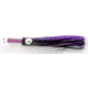 C&amp;H Lures Rattle Jet Trolling Lure Rigged &amp; Ready, 100LB Mono, 6 ft, 7/0 Hook, Black/Purple Skirt, CH-RJ-18