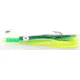 C&amp;H Lures Rattle Jet Trolling Lure Rigged &amp; Ready, 100LB Mono, 6 ft, 7/0 Hook, Blue/Chartreuse Skirt, CH-RJ-06