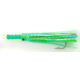 C&amp;H Lures Rattle Jet Trolling Lure Rigged &amp; Ready, 100LB Mono, 6 ft, 7/0 Hook, PearlGreen/Silver Mylar Skirt, CH-RJ-25