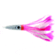 C&amp;H Lures Wahoo Whacker Feather Trolling Lure, 10in, Pink/White Feather Skirt, CH-WF13