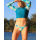 Body Glove Flor Nove Reversible Bikini Swim Bottom - Flor Nove / Sea Mist 6EB4F5FD, L, Flor Nove / Sea Mist, 39-63235-FlorNove-SeaMist-L