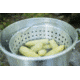 Camp Chef 32 Quart Aluminum Fry Pot &amp; Basket, Silver, DP32