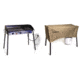 Camp Chef Expedition 3X Triple Buner Stove w/Griddle, Detachable Legs, Windscreen Sg60, White/Blue/Black, with Tan Patio Cover, PC42
