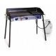 Camp Chef Expedition 3X Triple Buner Stove W/Griddle, Detachable Legs, Windscreen Sg60, White/Blue/Black, TB90LWG