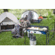 Camp Chef Expedition 3X Triple Buner Stove W/Griddle, Detachable Legs, Windscreen Sg60, White/Blue/Black, TB90LWG