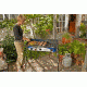 Camp Chef Expedition 3X Triple Buner Stove W/Griddle, Detachable Legs, Windscreen Sg60, White/Blue/Black, TB90LWG